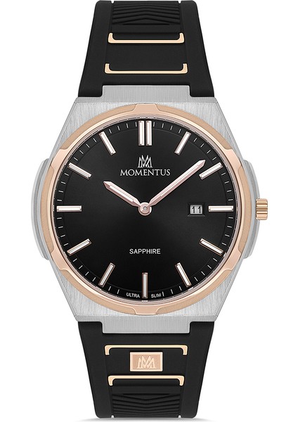 Siyah Silikon Kordon Erkek Kol Saati EM390T-04BR