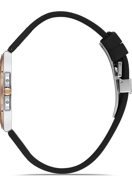 Siyah Silikon Kordon Erkek Kol Saati EM390T-04BR fiyatları