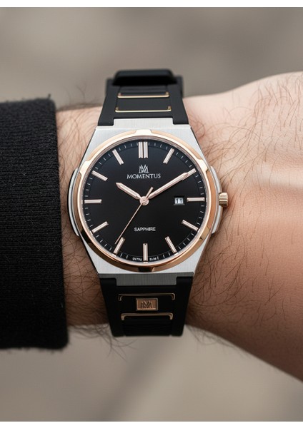 Siyah Silikon Kordon Erkek Kol Saati EM390T-04BR indirimleri