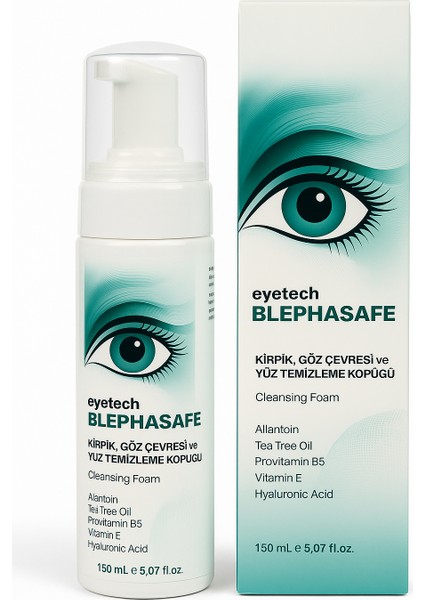 Blephasafe Kirpik , Göz Çevresi ve Yüz Temizleme Köpüğü