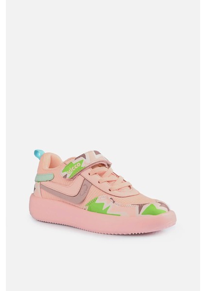 Napoli Desenli Kız Çocuk Pudra Sneaker modelleri