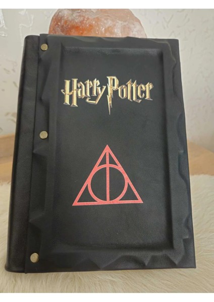 Hakiki Deri Harry Potter Baskılı Özel Dizayn El Yapımı Defter