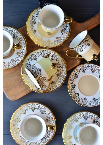 Ornette 6 Kişilik Porselen Türk Kahvesi Fincan Takımı fırsatları