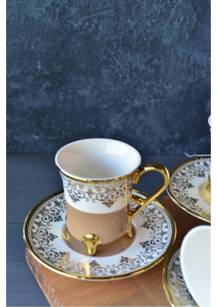 Ornette 6 Kişilik Porselen Türk Kahvesi Fincan Takımı indirimleri