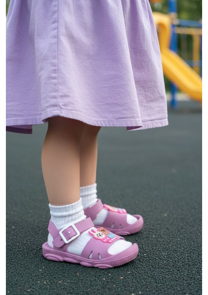 Uzero Çocuk Terlik Sandalet Kaydırmaz Tabanlı Hayvan Resimli Kreş Havuz Günlük Ayakkabı modelleri