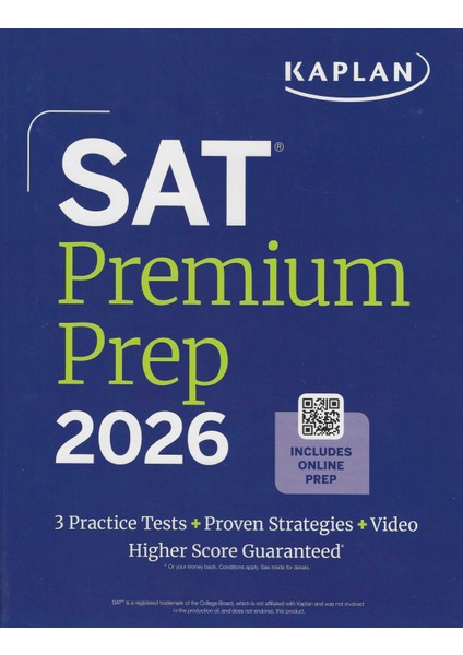 Sat Premium Prep 2026: Includes 3 Full Length Practice Tests, 700+ Practice Questions modelleri