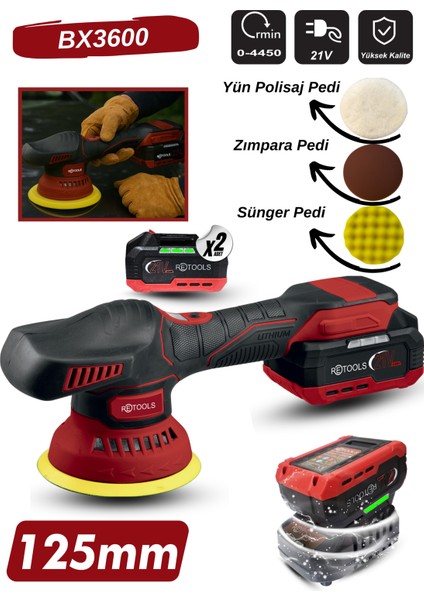 BX3600 Bordo Şarjlı Polisaj