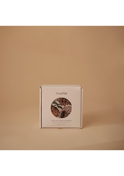 Organik Müslin Örtü / Kundak - Retro Flowers modelleri