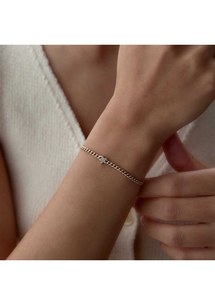 Gurmet Zincire Taşlı Yıldız Bileklik modelleri