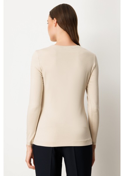 On Metal Aksesuarlı Sıfır Yaka Basic Bluz 61303 indirimleri