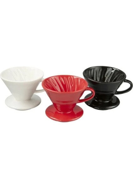 V60 Kahve Demleme Tanışma Seti Seramik Demleme Aparatı ve Cam Coffee Server 600 ml