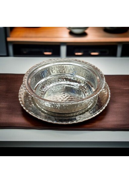 Bakır Tabak Kase Çorba Beyran Kelle Paça Sunum Ikram Tabaklı Kase Servis Tabağı fırsatları