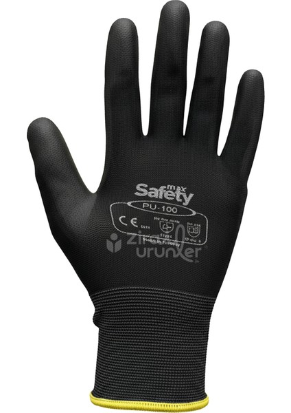 Maxsafety PU-100 Iş Eldiveni Bahçe Eldiveni 9 Numara 1 Çift