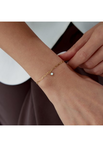 Ikizler Burcu Moonstone Ataç Bileklik