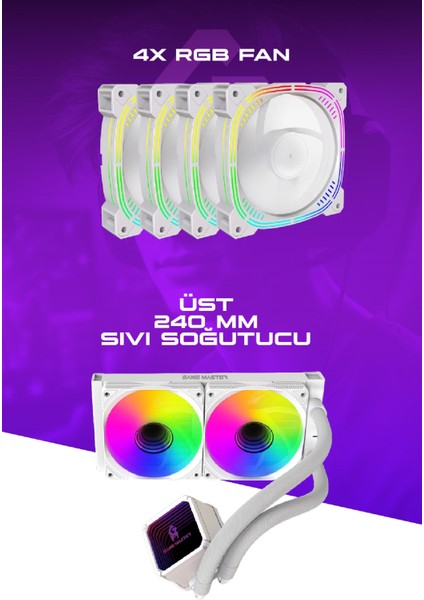 Hydra 4060 Ryzen 5 5600 Cpu 32GB 3200MHZ Ram 1tb Nvme M.2 SSD RTX4060 Sıvı Soğutuculu Gaming Pc fırsatları