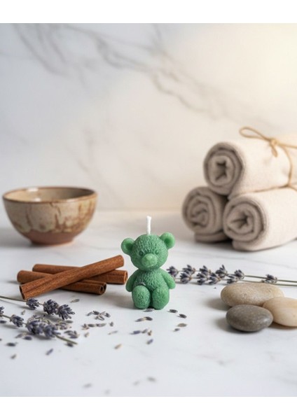 Ayıcık Desenli Mum