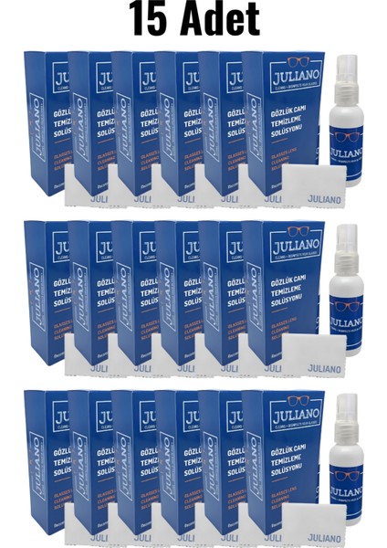 15 Adet Gözlük Temizleme Antistatik Solusyon Sprey Set