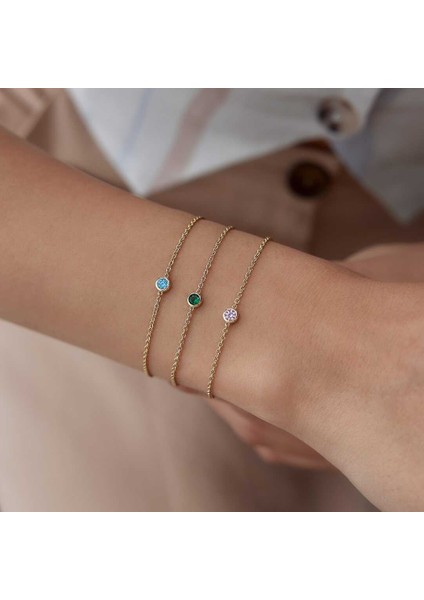 Renkli Taşlı Mini Bileklik