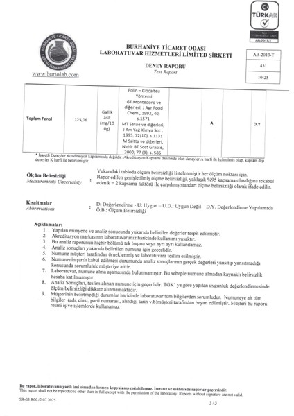 500 ML Yüksek Polifenollü Erken Hasat Natürel Sızma Domat Zeytinyağı Soğuk Sıkım Filtresiz 0,2 Asit