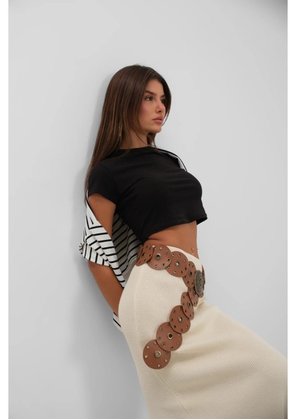 Boho Tarz Yuvarlak Halkalı Deri Kadın Kemer, Vintage Etnik Tasarım modelleri