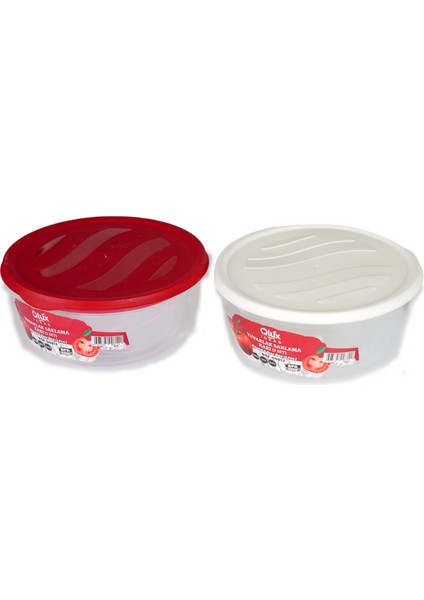 3 Lü Saklama Kabı Seti Qlux Ideas Yuvarlak Saklama Kabı Bpa Içermez Erzak Kabı fırsatları