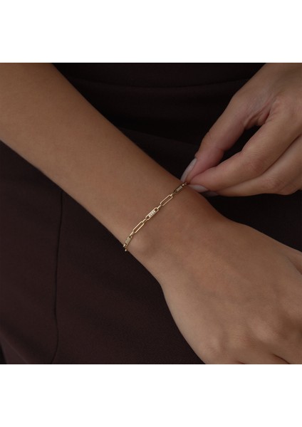 Taşlı Örüntü Ataç Bileklik