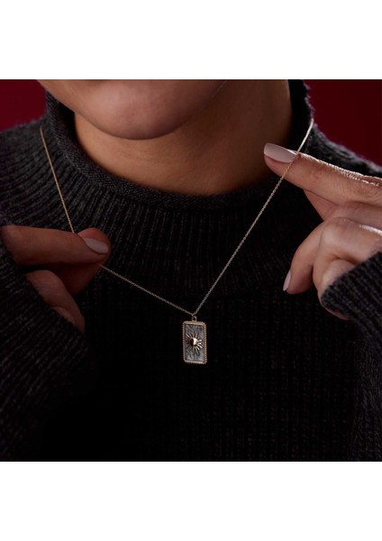 Vintage Plaka Güneş Kolye fiyatları