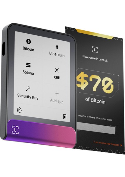 Flex Nebula Kızılı Kripto Donanım Cüzdanı