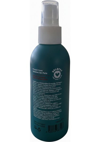 Evcil Hayvanlar Için Yara Bakım Solüsyonu 150 ml fiyatları