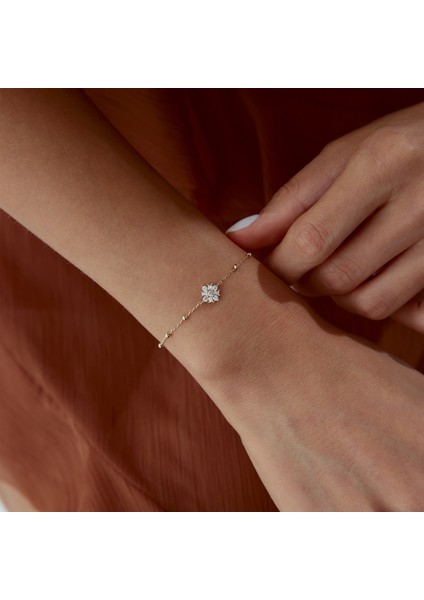 Sıra Top Flower Bileklik