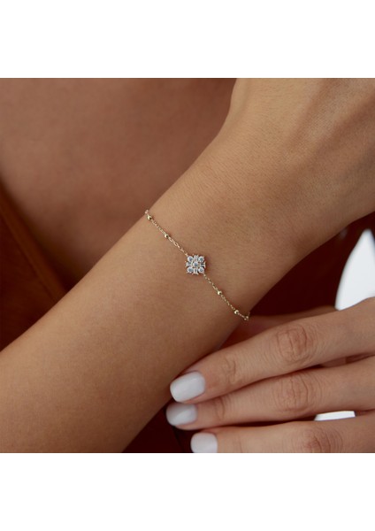 Sıra Top Flower Bileklik modelleri