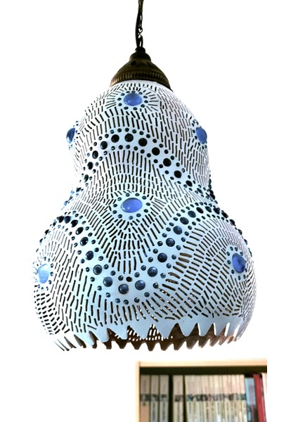 Su Kabağı Avize - El Yapımı Dekoratif Doğal Su Kabağından Gece Lambası Avize