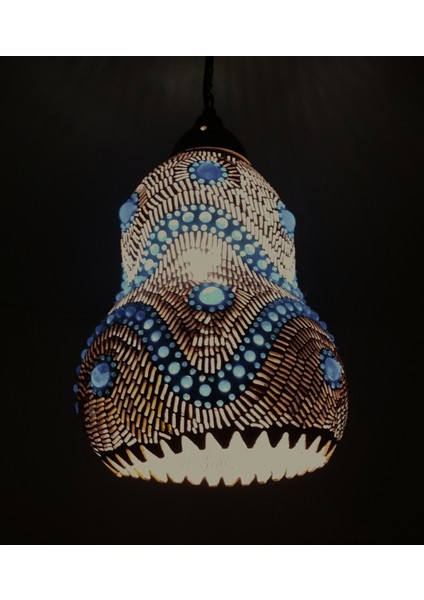 Su Kabağı Avize - El Yapımı Dekoratif Doğal Su Kabağından Gece Lambası Avize fiyatları