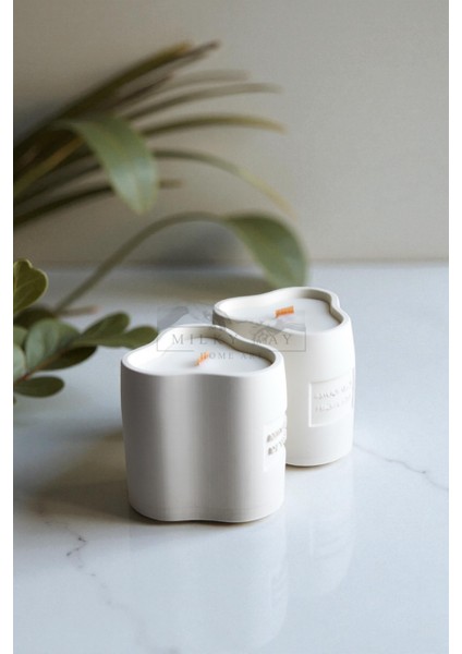 Stella Geometrik Formda Dekoratif Mum Soya Mumu Dekoratif Kase fiyatları