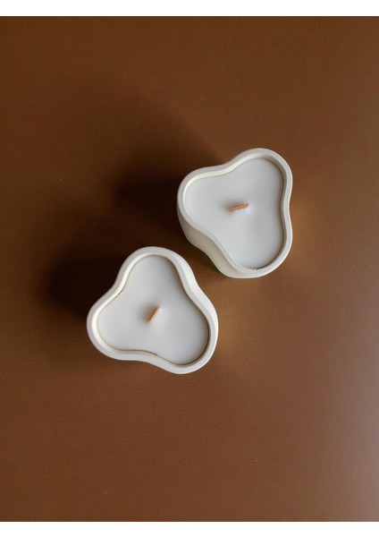 Stella Geometrik Formda Dekoratif Mum Soya Mumu Dekoratif Kase indirimleri