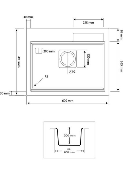 Angel Granit Akıllı Eviye Seti Krem 60X49 modelleri