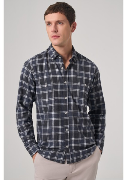 Erkek Lacivert Regular Fit Oduncu Gömlek fiyatları