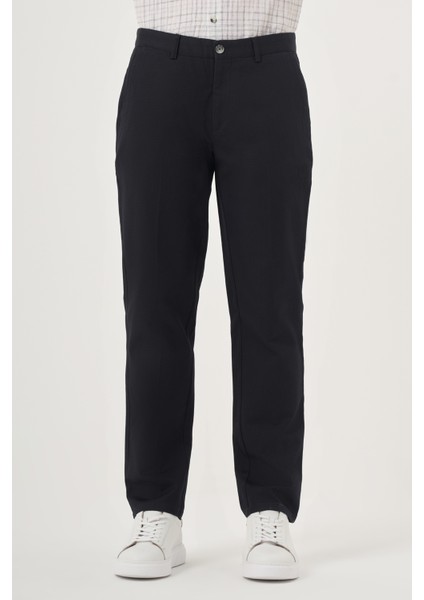Erkek Lacivert Chino Dynamic Fit Kışlık Pantolon