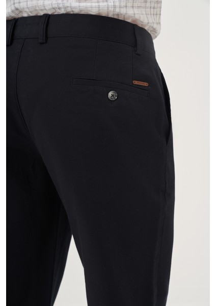Erkek Lacivert Chino Dynamic Fit Kışlık Pantolon modelleri