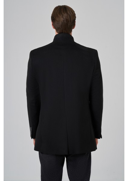 Erkek Siyah Desenli Hakim Yaka Dynamic Fit Kaban indirimleri