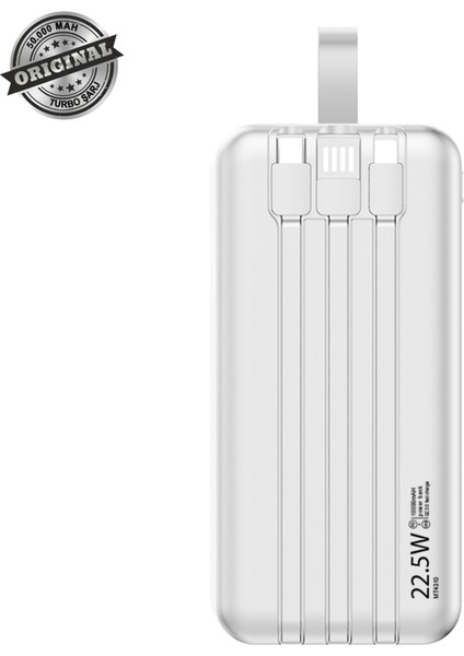 50000 Mah 22.5W Süper Hızlı Şarj Power Bank - Dijital Ekranlı fiyatları