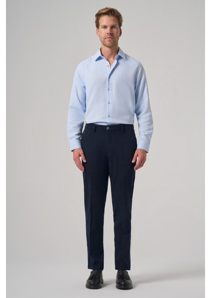 Erkek Lacivert Pamuk Trend Dynamic Fit Chino Pantolon modelleri