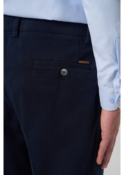Erkek Lacivert Pamuk Trend Dynamic Fit Chino Pantolon fırsatları