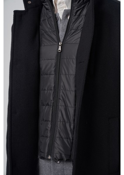 Erkek Siyah Yünlü Dynamic Fit Kambet Çıkma Mostra Kaban fırsatları