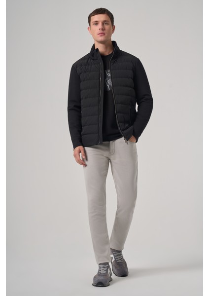 Erkek Siyah Poliamid Kısa Kapitone Mont fırsatları