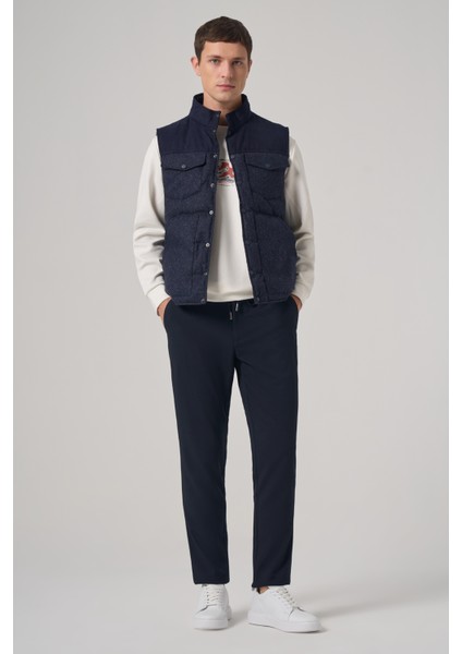 Erkek Lacivert Trend Yünlü Şişme Yelek indirimleri