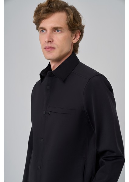 Erkek Siyah Polyamide Çıtçıtlı Worker Ceket fırsatları