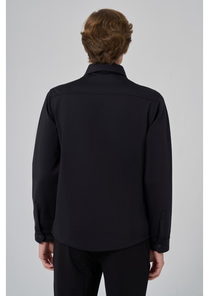 Erkek Siyah Polyamide Çıtçıtlı Worker Ceket indirimleri