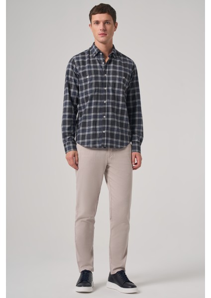 Erkek Lacivert Regular Fit Oduncu Gömlek fırsatları