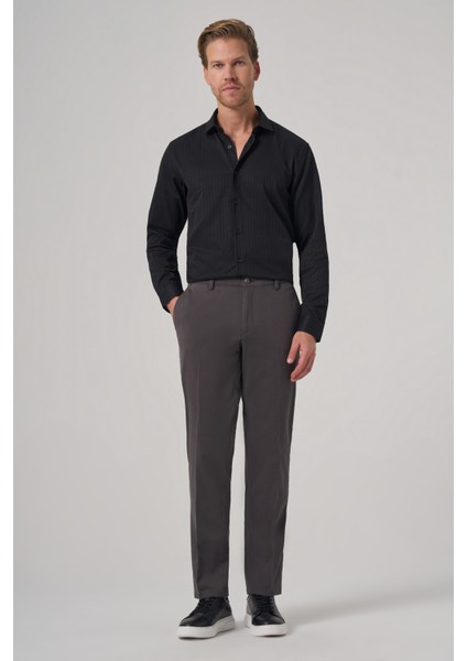 Erkek Antrasit Pamuk Trend Dynamic Fit Chino Pantolon modelleri